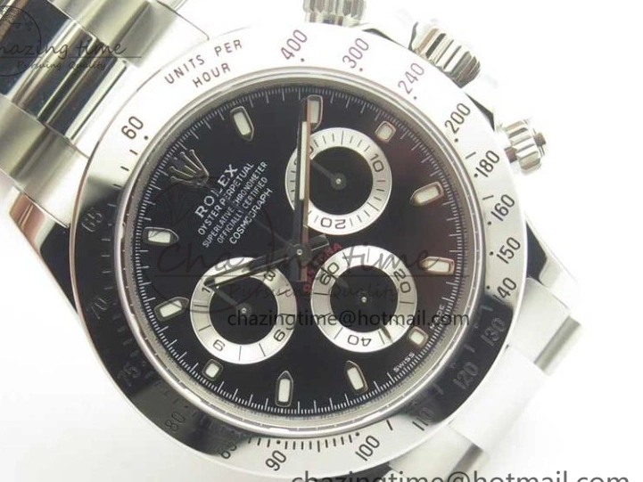 904L Bracelet 1:1 Black Daytona Edition Noob Dial Case 116520 Best SS and SA4130 1219